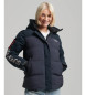 Superdry Vetrovka s kapuco vetrovka parka City navy