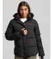 Superdry Parka giacca a vento imbottito con cappuccio Black City