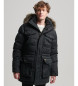 Superdry Chinook Synthetic Fur Parka czarny