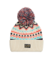 Superdry Gorro de punto estampado beige