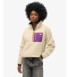 Superdry Polaire beige Vintage Retro