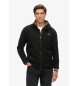 Superdry Fleece Full Zip Fleece schwarz