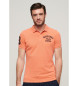 Superdry Polo Applique Classic Fit naranja