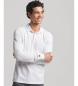 Superdry Long sleeve cotton pique polo shirt white