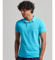 Superdry Verwoest blauw poloshirt