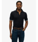 Superdry Texture navy polo shirt