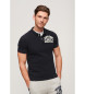 Superdry Vintage Athletic navy polo shirt