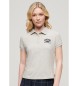 Superdry Slim fit polo shirt 90s grey