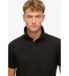 Superdry City Piqué-Poloshirt schwarz
