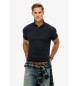 Superdry City marineblaues Piqué-Poloshirt