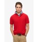 Superdry City Piqué-Poloshirt rot