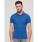 Superdry Klasyczna niebieska koszulka polo piqué