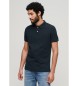 Superdry Klassisches marineblaues Piqué-Poloshirt