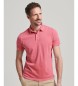 Superdry polo in maglia rosa
