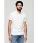 Superdry White knitted polo shirt