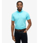Superdry Unverzichtbares blaues Strick-Poloshirt