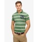 Superdry Vintage Athletic grün gestricktes Poloshirt