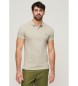 Superdry Destroyed beige polo shirt