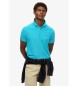 Superdry Blaues Vintage-Destroy-Poloshirt