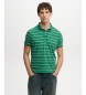 Superdry Polo vintage à rayures vertes