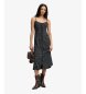 Superdry Cami Print Kleid schwarz