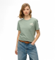 Superdry Maglietta verde rilassata con letture psichiche
