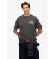 Superdry Record Label T-shirt oversize gris