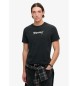 Superdry Retro Rock Grafisch T-shirt zwart