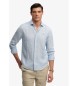 Superdry Chemise en lin Riviera bleu