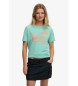 Superdry T-shirt Roadside Trade Relaxed T-shirt turquesa