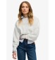 Superdry Off-white Script Brand Loose Sweatshirt