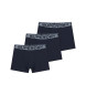 Superdry Komplet 3 bokserji Triple navy