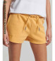 Superdry Strikkede shorts i økologisk bomuld med gult Vintage Logo-logo
