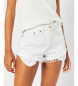Superdry Vintage Logo high-waisted shorts white