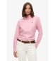 Superdry Slim fit oxford shirt pink