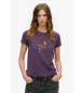 Superdry Tatuering T-shirt lila