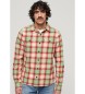 Superdry Vintage green, red checked overshirt