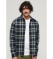 Superdry Vintage navy checked overshirt