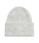 Superdry Bonnet gris en maille côtelée