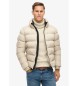 Superdry Beige quiltad sportjacka