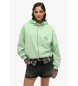 Superdry Felpa verde con zip Studios