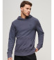 Superdry Marineblaues Kapuzensweatshirt mit gewaschenem Vintage-Effekt