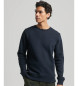 Superdry Sweatshirt with crew neck and logo Essential navy