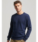 Superdry Sweatshirt med rund hals og logo Essential navy