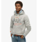 Superdry Felpa grigia vintage Heritage dalla vestibilit rilassata