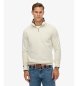 Superdry Moletom Essential Logo Henley branco sujo