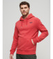 Superdry Sweatshirt com logótipo essencial vermelho