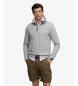 Superdry Sudadera Essential Half Zip gris