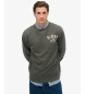 Superdry Felpa Vintage Athletic Crew, grigio scuro Superdry Felpa Vintage Athletic Crew, grigio scuro