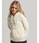 Superdry Vintage sweatshirt with hood and embossed logo in white